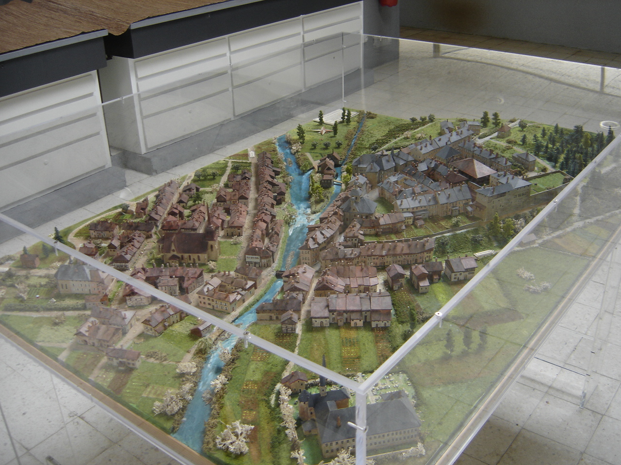 maquette de Varennes en 1791, visible au musée